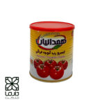 رب گوجه‌فرنگی همدانیان ۸۰۰ گرمی با بسته‌بندی فلزی، مناسب مصرف سازمانی، پک معیشتی و خرید عمده از دارما مارکت