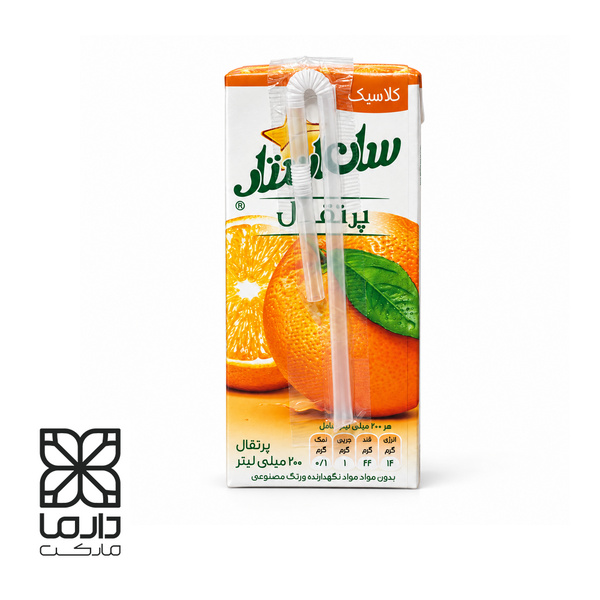 آبمیوه 200 سی سی پرتقال سان استار