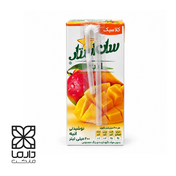 آبمیوه 200 سی سی انبه سان استار